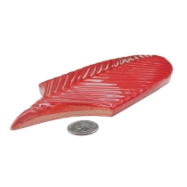 PLURIFY - 3X8 FEATHER, RED, GLOSSY